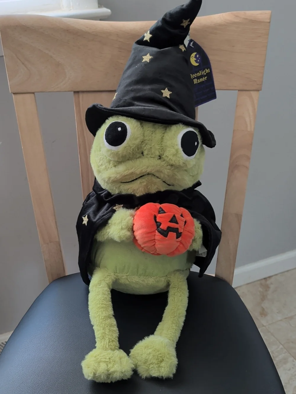 Moonlight Manor Wizard Frog Plush NWT